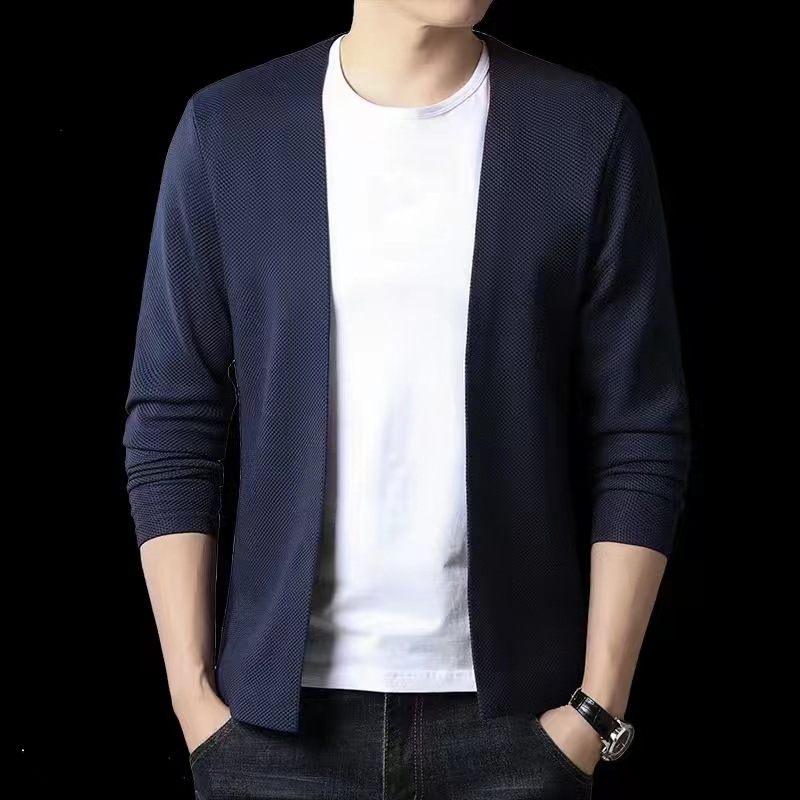 2024 new solid color cardigan knitted series Korean sweater one piece Douyin same style knitted jacket thin_voghion.com