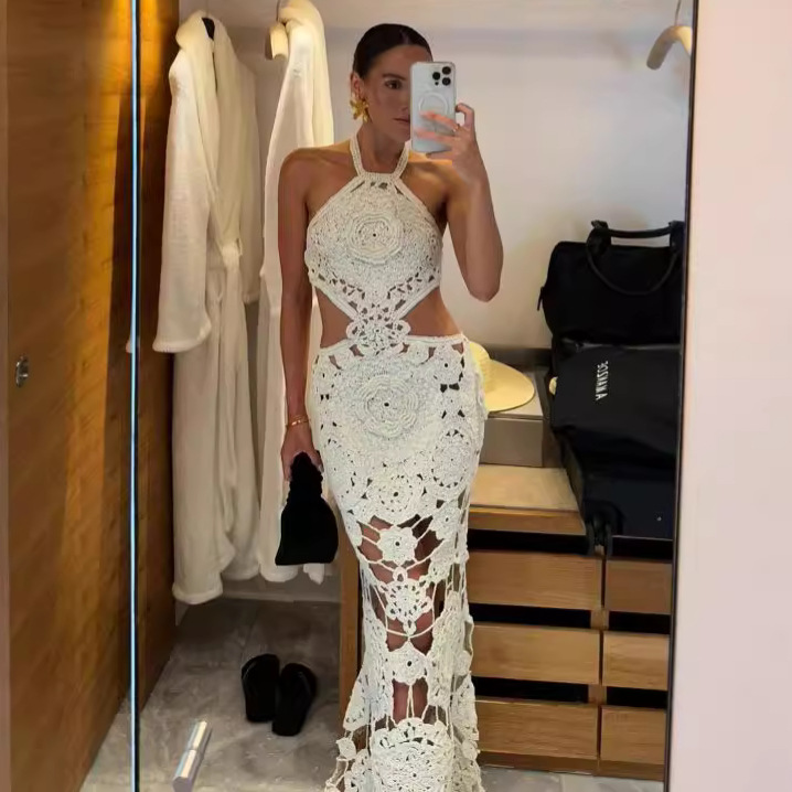 Women's Clothing Neck Backpack Hip Sexy Dress Holiday Style