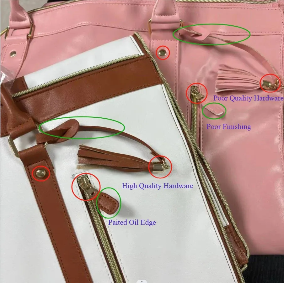 Benotzerdefinéiert Buschtawen Moud Fraen PU Lieder Rees Duffel Grouss Kapazitéit Klappbar Kostüm Kleedertasch Geschäftsrees Lage Taschen_voghion.com
