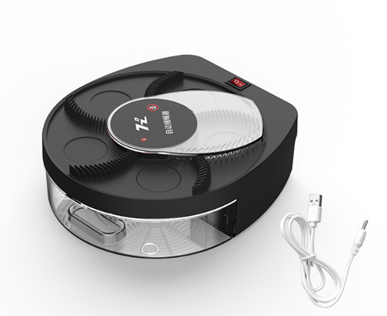 Automatic Fan Blade Wireless Fly Killer Indoor Wall-mounted Silent Fly Repellent_voghion.com