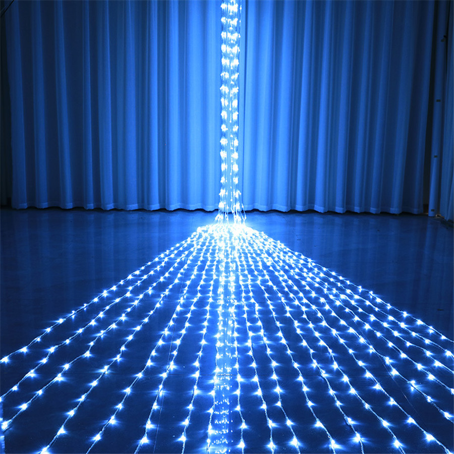 Guirlande lumineuse LED 3 x 3 m 6 x 3 m avec pluie de météores, pour extérieur, Noël, cascade, rideau de fenêtre, guirlande lumineuse, glaçons_voghion.com