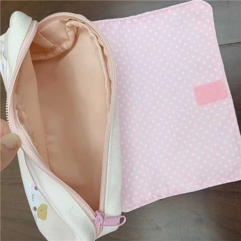 Masyumaro flauschiges Fuwa Nyanko Katzenetui für süße Bleistifttaschen in der Schule Kawaii Aufbewahrungsorganizer Make-up Kosmetiktasche_voghion.com