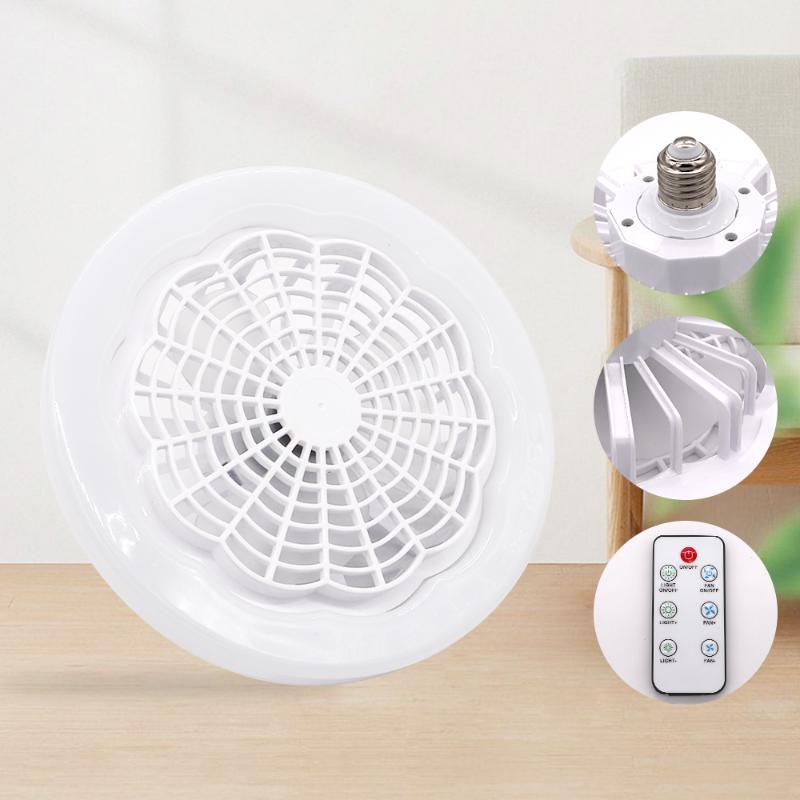 Νέος ανεμιστήρας οροφής με φώτα E27 Lampstand 30W Τηλεχειριστήριο εσωτερικού χώρου Led Light Ανεμιστήρας οροφής Αθόρυβος Ανεμιστήρες διακόσμησης φωτιστικών κουζίνας κρεβατοκάμαρας_voghion.com