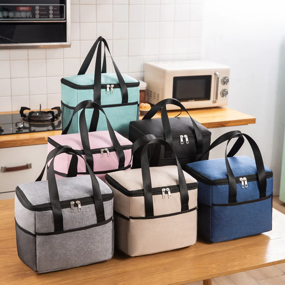 1 Stück große Thermotasche, wasserdicht, tragbar, kationische Isolierung, verdickte Taschen mit großem Fassungsvermögen, Picknick-Lunchbox_voghion.com