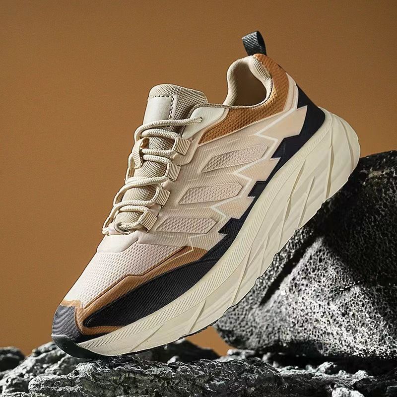 Frühling Neue 2024 Outdoor Bergsteigen Herren Freizeit Sport Leichte Laufschuhe Atmungsaktiv Dicke Sohle Papa Schuhe_voghion.com
