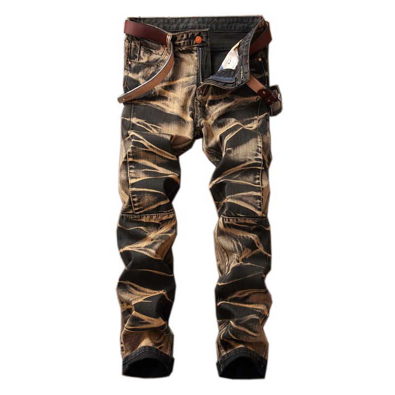Gerade geschnittene, trendige Retro-Hose für Herren_voghion.com