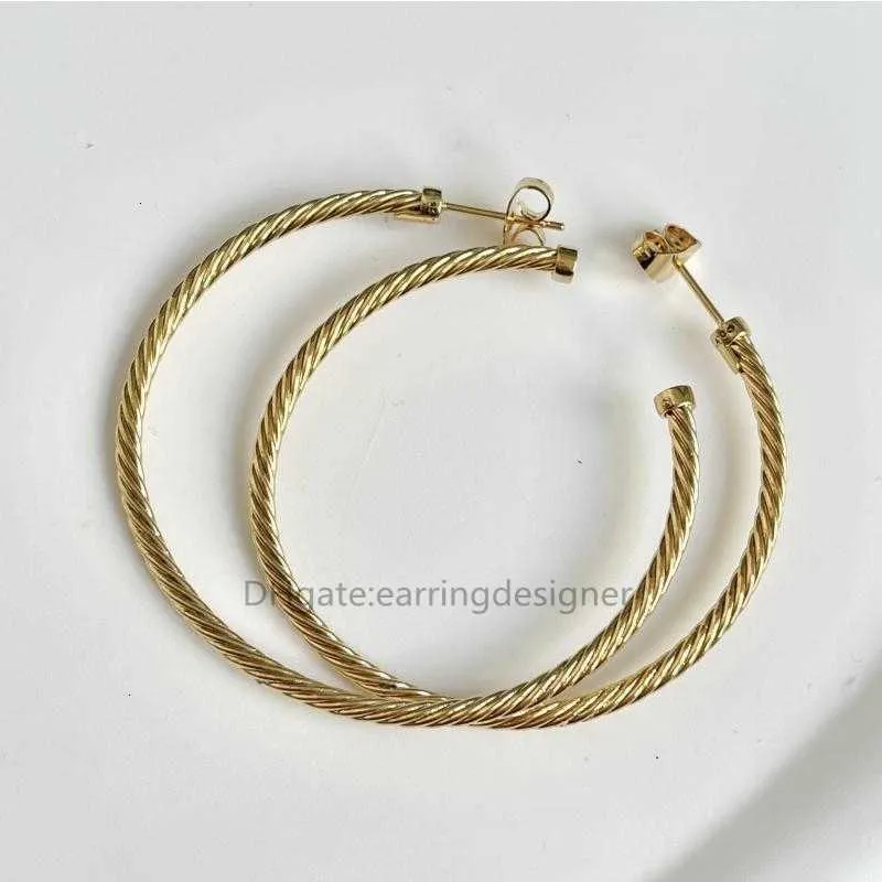 Schnalle Ohrringe Versand Designer Kostenloser Schmuck Bijoux Frau Mode Ohrring Gold Haken Twisted Draht Ohrringe In Sterling_voghion.com