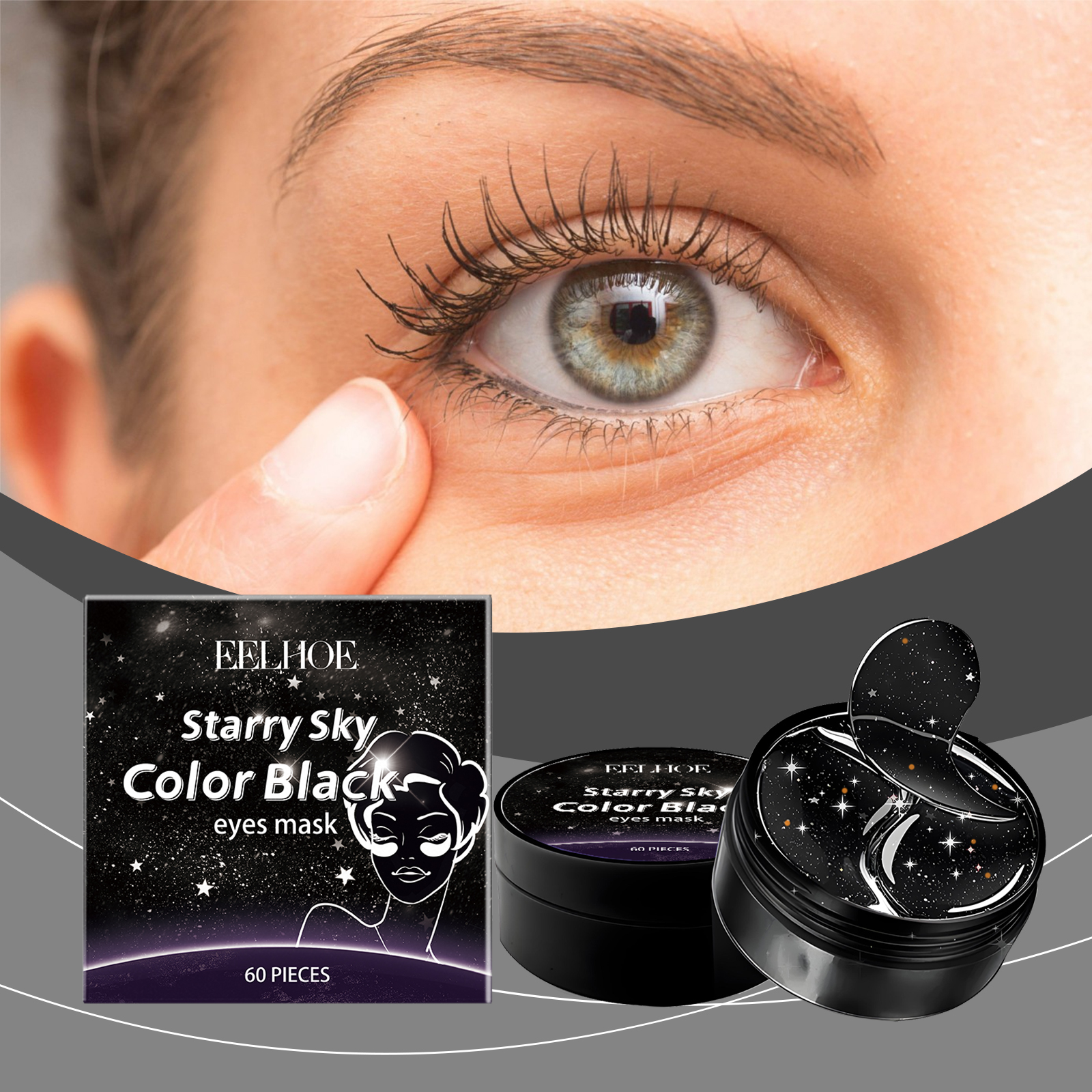 EELHOE Star Plus Black Eye Mask Hydrates And Moisturizes The Skin Around The Eyes_voghion.com
