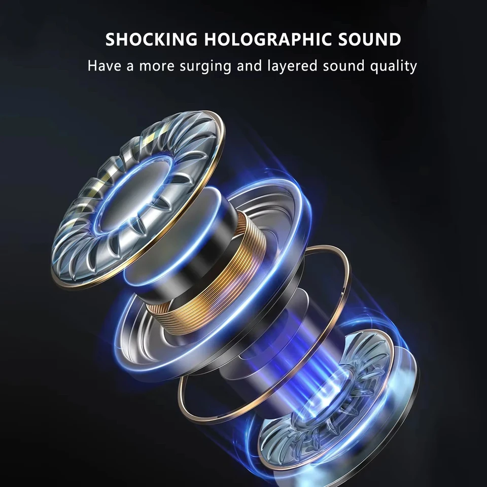 Écouteurs bluetooth sans fil hifi stéréo sport avec microphone_voghion.com