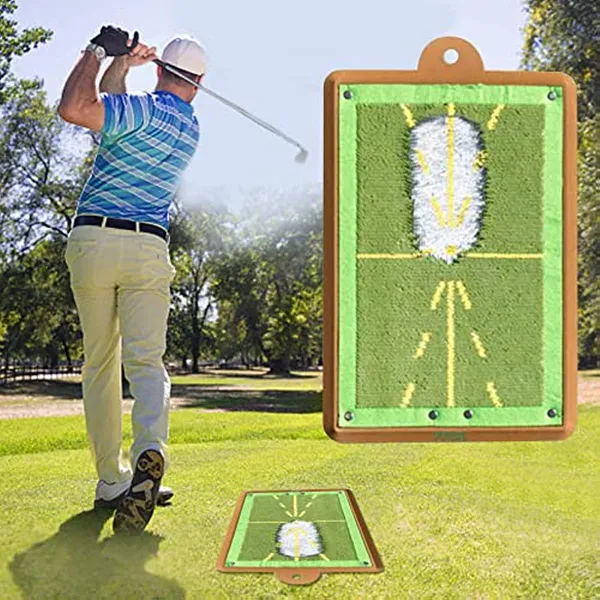 Golf Training Mat For Swing Detection Batting; Premium Golf Impact Mat; Path Feedback Golf Practice Mats; Advanced Golf Hitting Mat For Indoor/Outdo_voghion.com