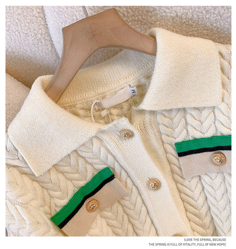 Women's Clothing Knitted new style women's autumn temperament casual fashion wide leg pants two piece suit lapel long_voghion.com