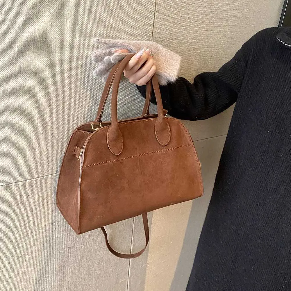 Damen Wildleder Schulter Stilvolle Crossbody Trendy Tragetasche Mode Designer Taschen Top-griff Satchel Ba241216_voghion.com