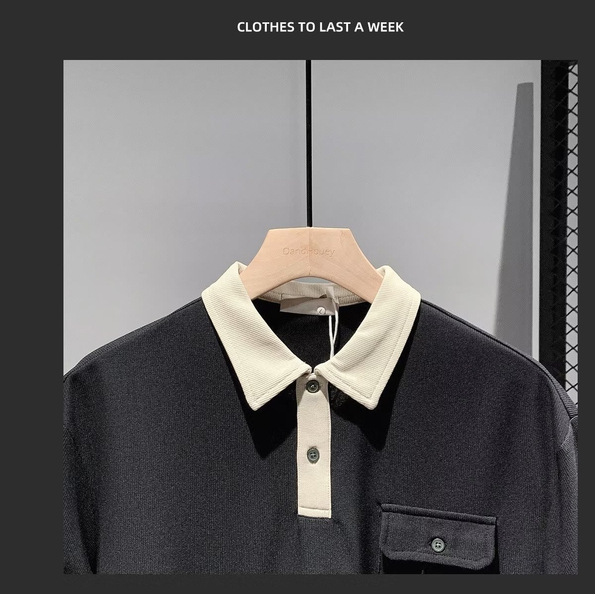 Herrenbekleidung Modisches Kontrastfarben-Nähte Taschen Poloshirt Kurzarm Herren Sommerstil All-Match Casual Jugend Tops Trend_voghion.com