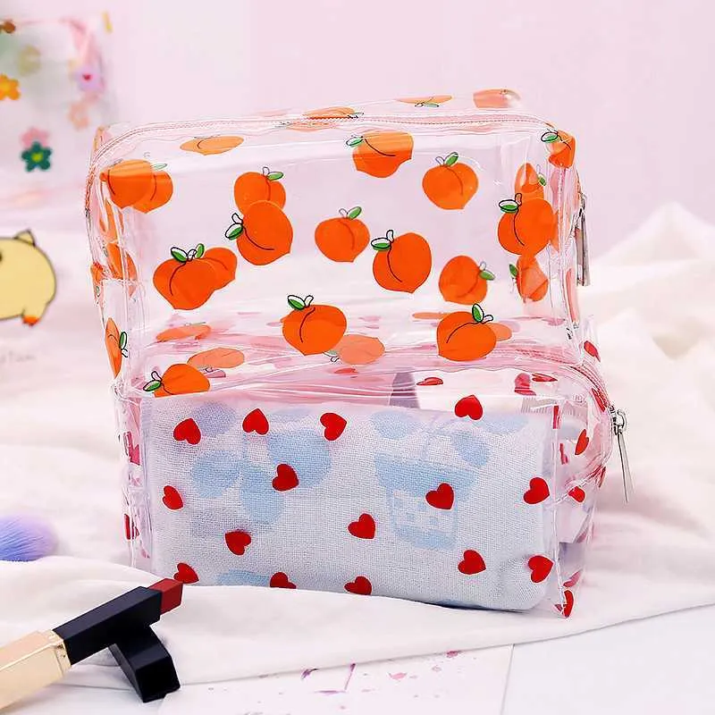 Womens Outdoor Travel Waterproof Transparent Makeup Beauty Storage Bag Y241023_voghion.com