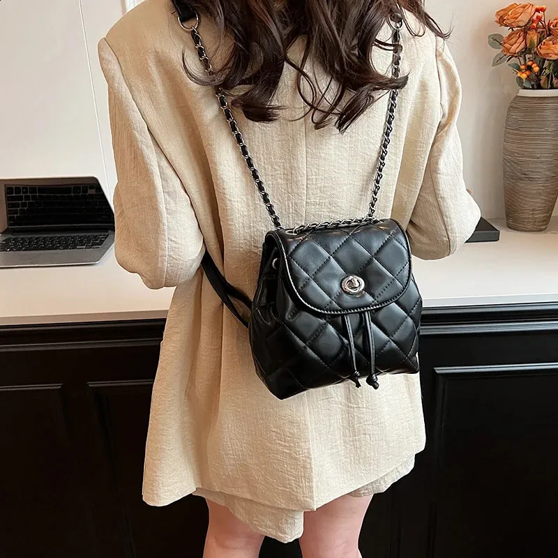 Mini Rucksack Damen Schultertasche Für Kosmetik Und Schmuck_voghion.com