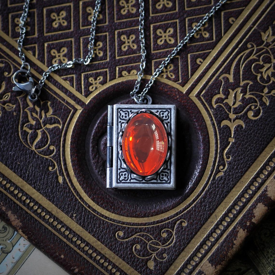 Gioielli e accessori Collana Libro Gioielli, Lucchetto per foto, Ciondolo libro regalo,_voghion.com