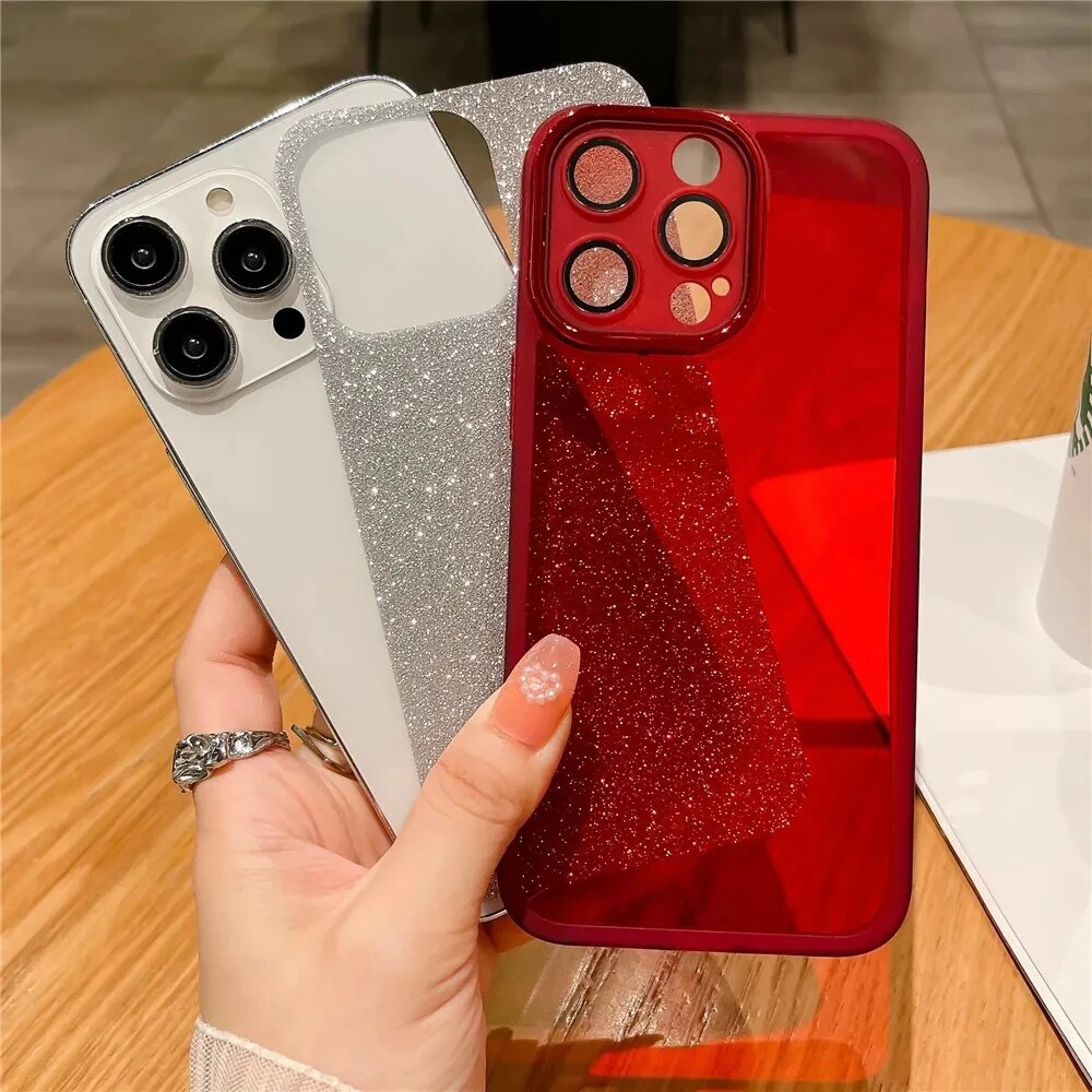 Glitter Gradient Silicone Case For Xiaomi Redmi 13 PRO Note 12 pro 4G note12 11S 10pro A1 Lens Protetcor Soft Cover_voghion.com