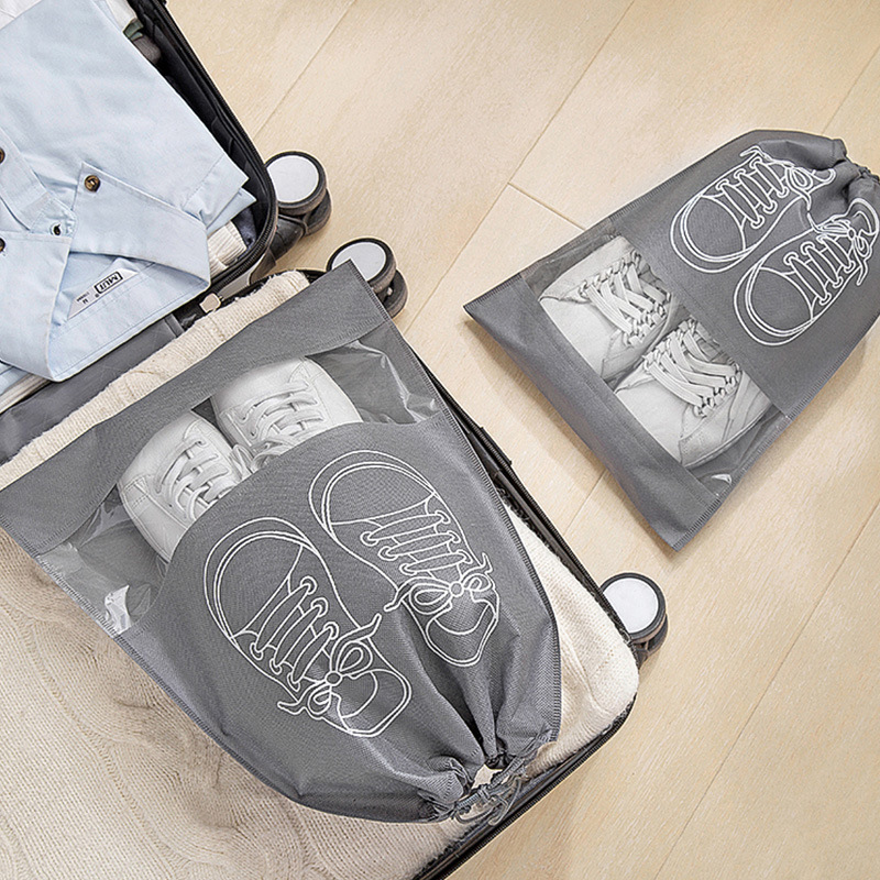 10 stücke Schuhe Lagerung Taschen Closet Organizer Vlies Reise Tragbare Tasche Wasserdichte Tasche Kleidung Klassifizierte Hängende Tasche_voghion.com
