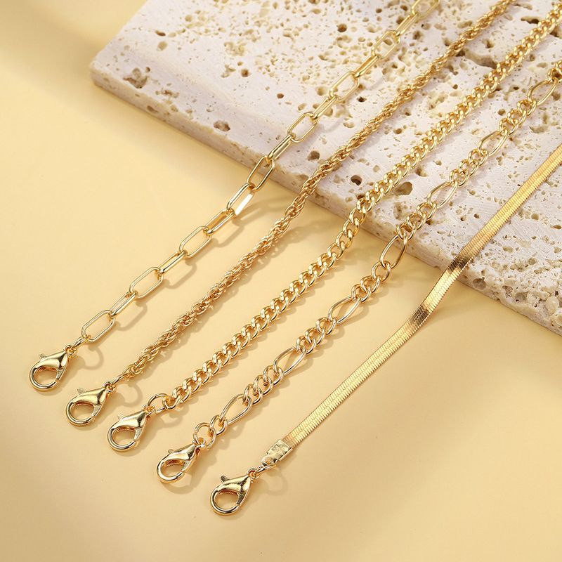 Boheemse minimalistische hand sieraden metalen dames set 6 multi layer ketting eenvoudige armband_voghion.com