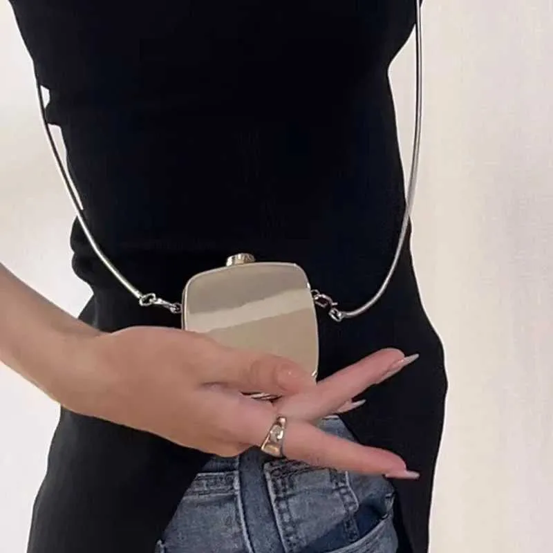 Sacs à bandoulière en acrylique brillant pour femmes, mini sacs carrés à la mode, sac à bandoulière simple, portefeuille zéro, petits sacs pour écouteurs C241214_voghion.com