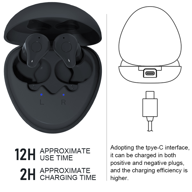 Bluetooth Hearing Aid Rechargeable CIC Digital Sound Amplifier 16 channels Phone APP Programmable For Deafness Elderly audifonos_voghion.com