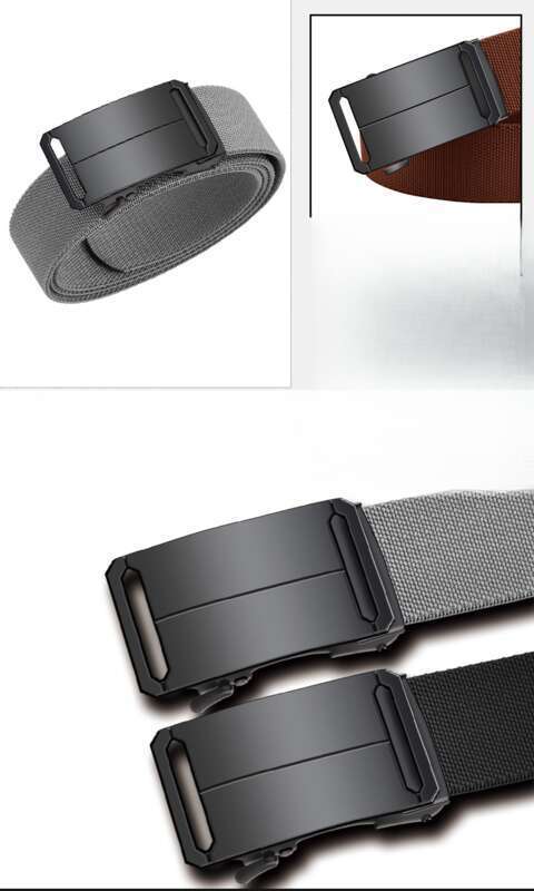 Men's High Elastic Nylon Automatic Buckle Tactical Belt Men's High Elastic Automatic Buckle Tactical Belt_voghion.com
