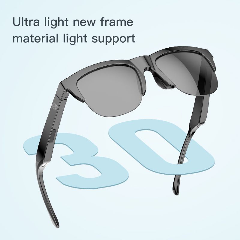 New smart wireless Bluetooth sunscreen eye protection audio sunglasses TWS headphones_voghion.com