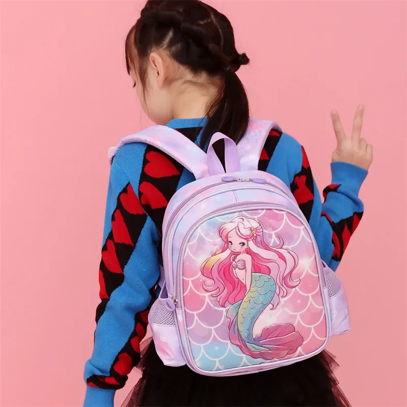 Cartoon Waterproof Children's Bookbags Cute Unicorn Mermaid Girl Backpack New Design School Bag_voghion.com