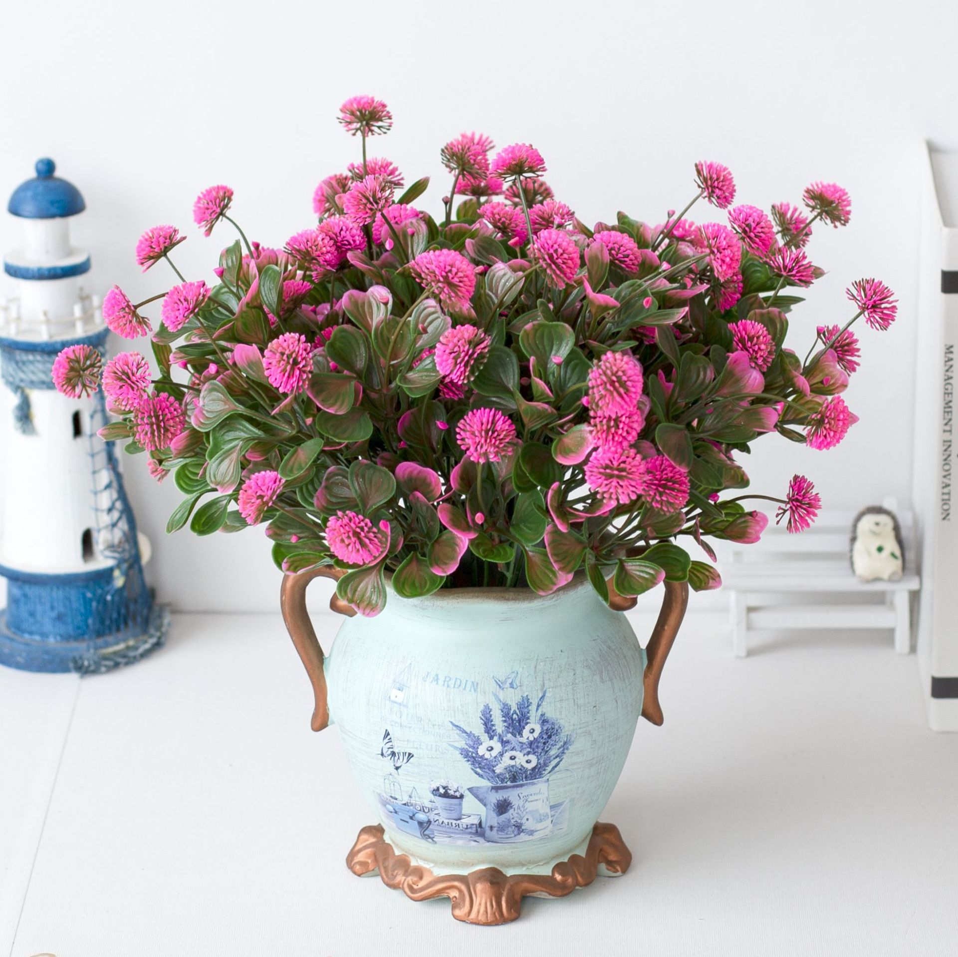 Simuleringsgrønne planter, kunstige plastikblomster, planteteknisk græs, indendørs dekoration af hjem og hoteller, engros simuleringsplanter_voghion.com