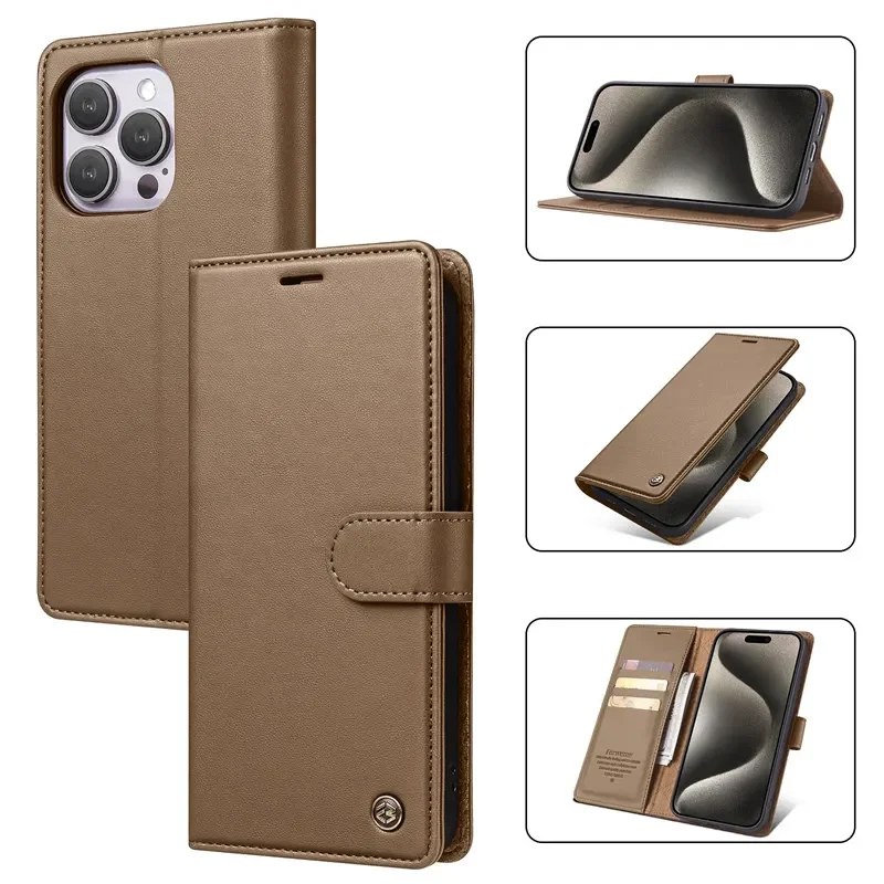 Magnetic Wallet Phone Case For Apple Iphone Pro Max Plus Se_voghion.com