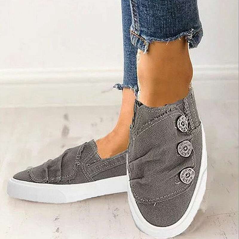 SHLIANG Spring Autumn New Women Canvas Shoes Fashion Vulcanized Casual Shoes Breathable Walking Flat Shoes Sneaker For Women Y0316_voghion.com
