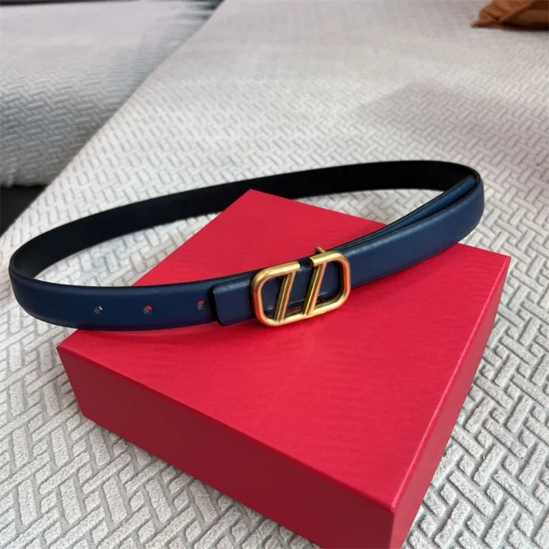 Womens Designer Belts Fashion Genuine Leather S Woman Waistband Cintura Ceinture Mens Thin Golden Red Buckle Belt 2.5cm_voghion.com