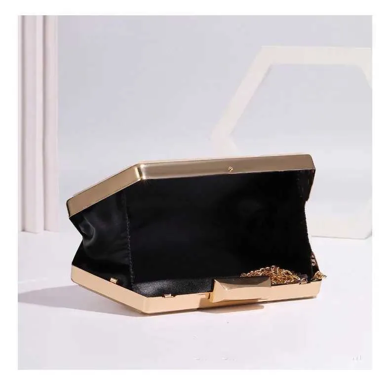 Sac à main en acrylique et métal pour femme, pochette de soirée, bandoulière, chaîne, nouvelle collection, Y241019_voghion.com