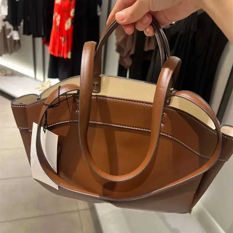 Sac à bandoulière rétro en cuir PU pour femme, pochette sous les bras, grande capacité, décontracté, portable, seau, Handba241104_voghion.com