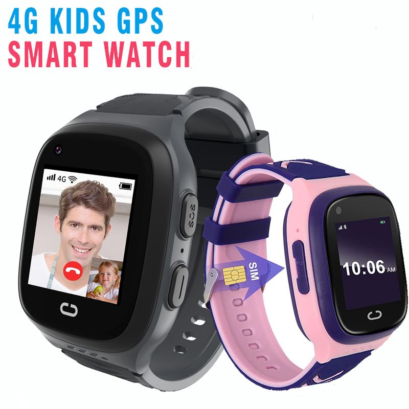 2024 Smart For Kid 4G Sim Card Video Call SOS GPS Location Student Watch for Children Boy Girl Smartwatch_voghion.com