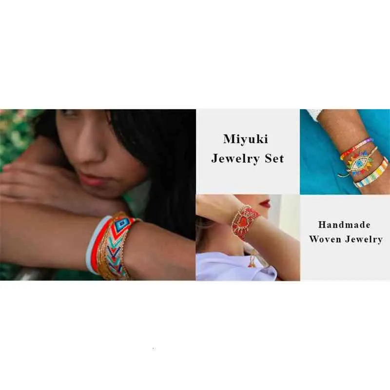 Go2boho Miyuki zapestnice za dekleta darilo zapestnica v obliki srca ženske 2022 ročno izdelan boho nakit iz perlic, tkane pulseras_voghion.com