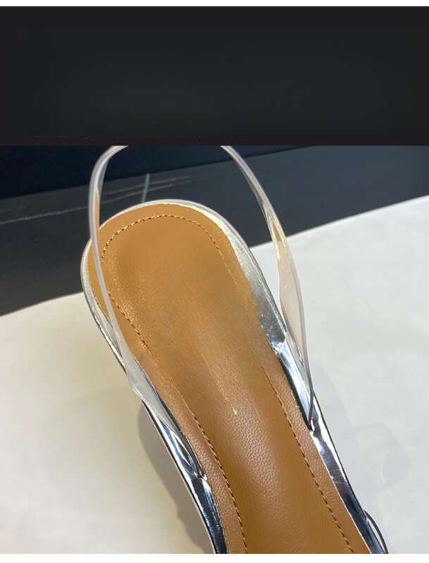 Tacchi alti con strass trasparenti a punta, sandali One Word, pantofole estive 2025 con infrarosso,_voghion.com
