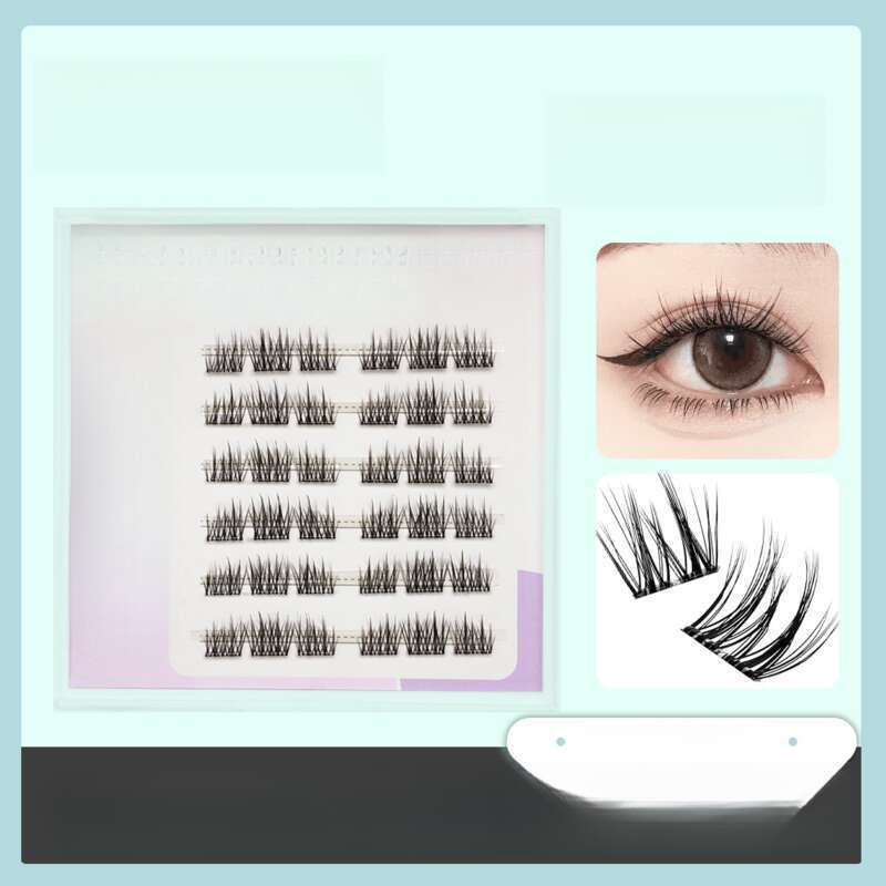 adhesive-free Self-adhesive Natural Baby Arc Segmented Simulation New Hand Soft Lazy False Eyelashes_voghion.com