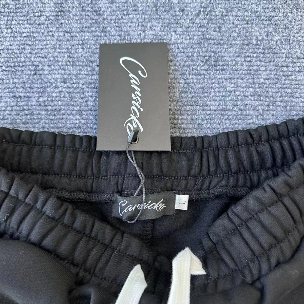 Mens Tracuits CARSICKO Polyester material Sportswear Set Winter Embroidery shooter warm women Y2k hoodies Designer long sleeve_voghion.com