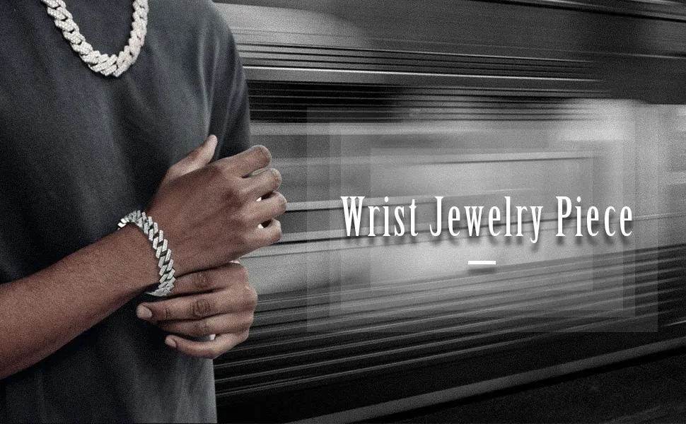 Coppia di moda cubana catena bungee hip hop tendenza braccialetto collana uomini e donne gioielli regali 230706_voghion.com