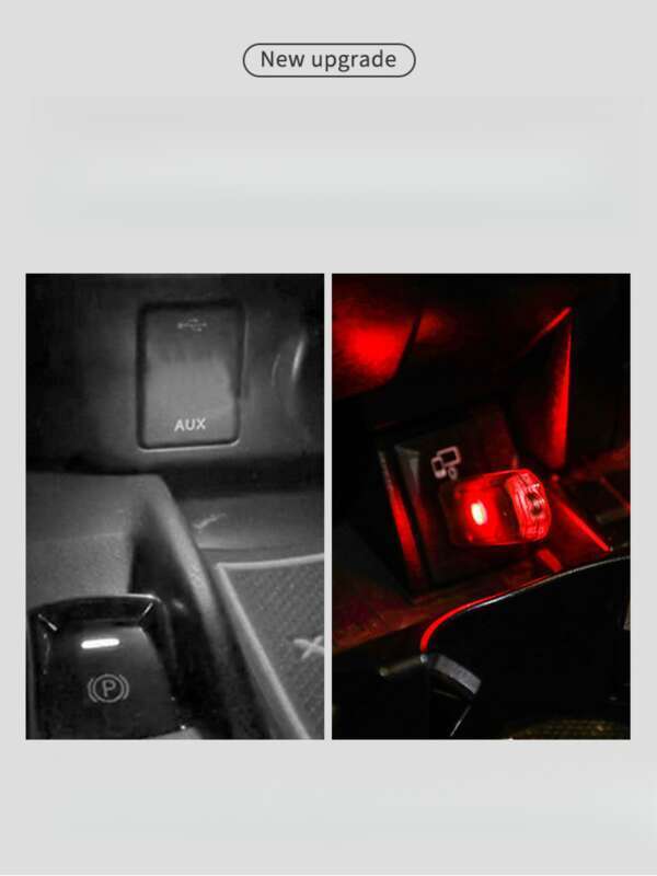 Lumină ambientală USB pentru mașină, consumabile auto, mini decorațiune portabilă colorată, iluminare LED pentru casă și dormitor, lumină de noapte_voghion.com