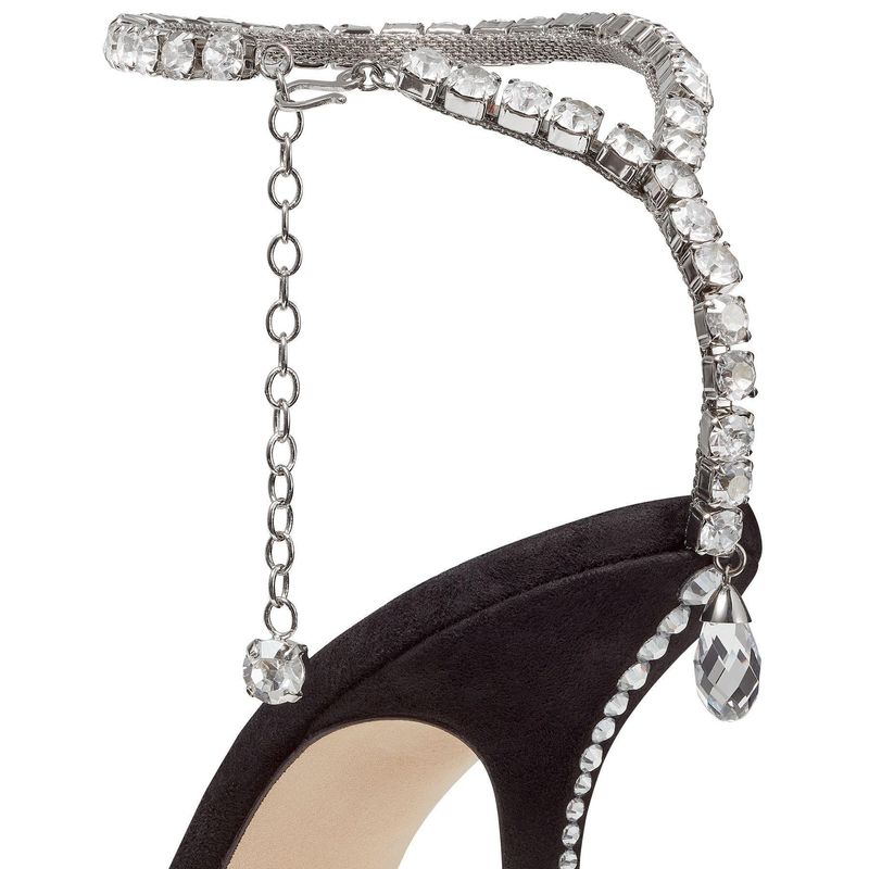 One e dia high sandals 2022 new summer and autumn fashion pointed sexy slim heel chain crystal single shoes for_voghion.com