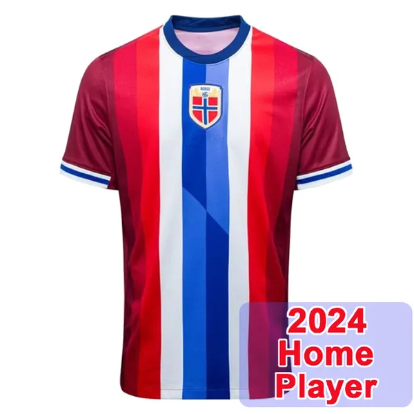 2024 NoRWaY Mens Player Soccer Jerseys National Team ODEGAARD HAALAND NUSA SORLOTH Home Away Football Shirts Adult Short_voghion.com