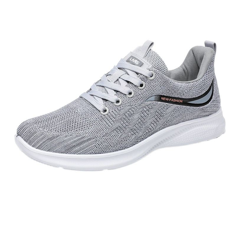 Scarpe da corsa casual versatili da uomo, estive, nuove, con suola spessa, in mesh traspirante, intrecciate, con motivo a mosca, marea_voghion.com