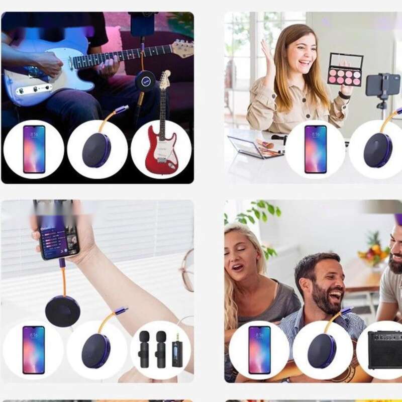 【 Eliminate Noise 】 Sy Forest Island UFO External Sound Card Portable Live Recording Instrument Mobile Computer Android_voghion.com