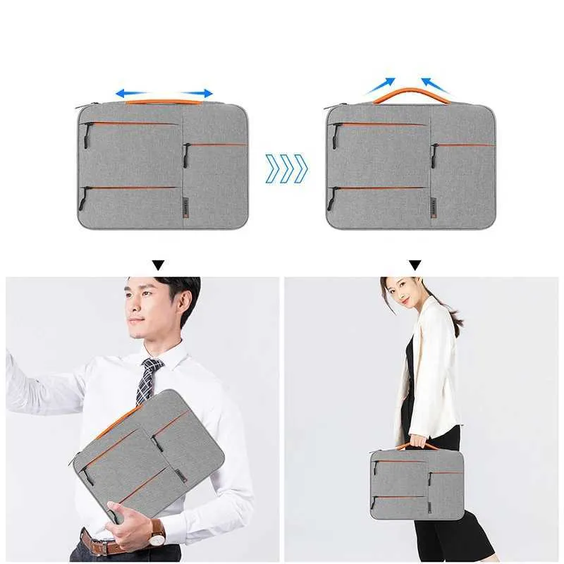 Borsa per laptop da 13, 15, 16 pollici, impermeabile, per notebook, borsa per computer, valigetta, Ba241011_voghion.com