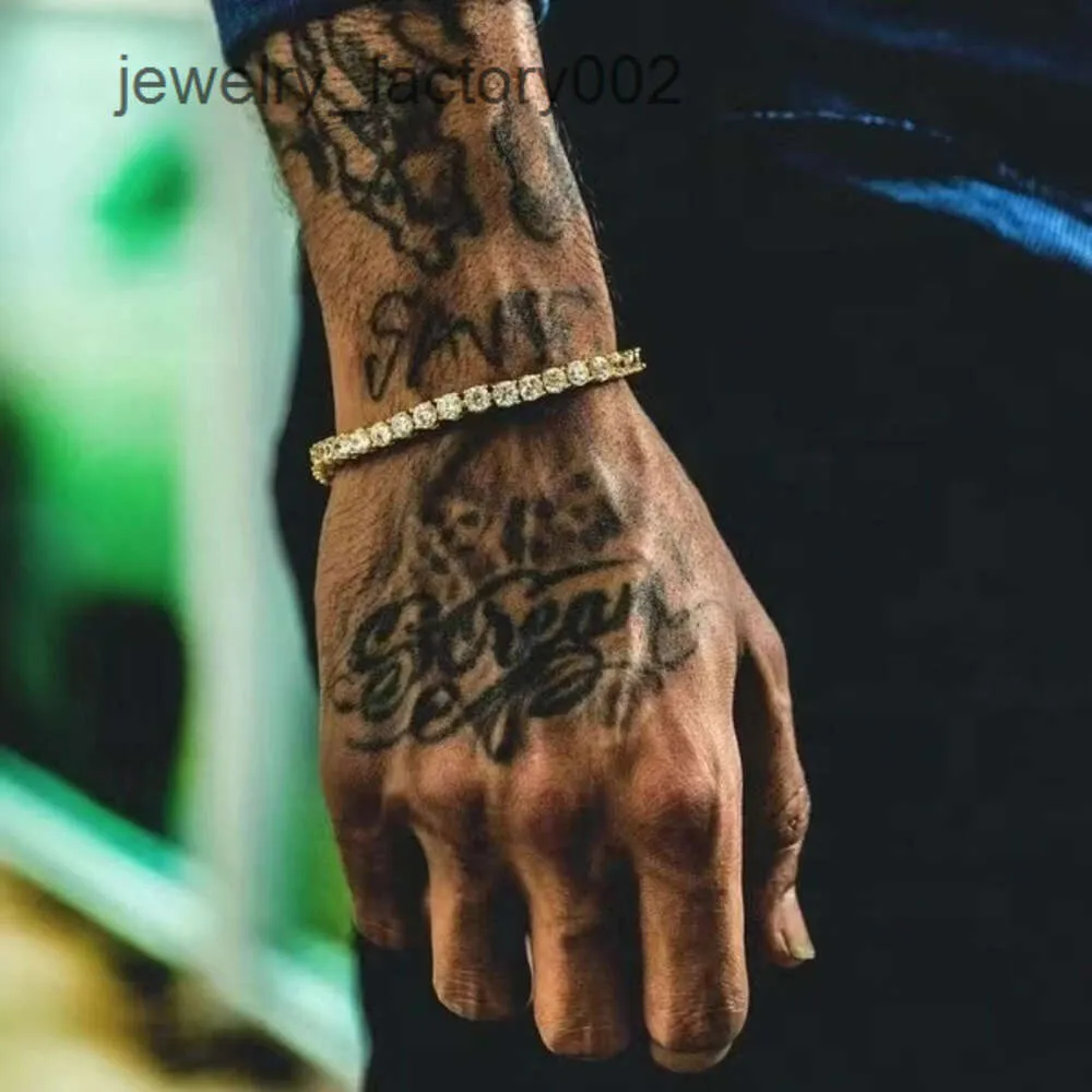 Κοσμήματα Hip Hop Bg Sterg Sier 2mm 3mm 4mm 5mm 6mm GRA VVS Moissanite Iced Out Βραχιόλι Τένις με Αλυσίδα για Άνδρες και Γυναίκες_voghion.com