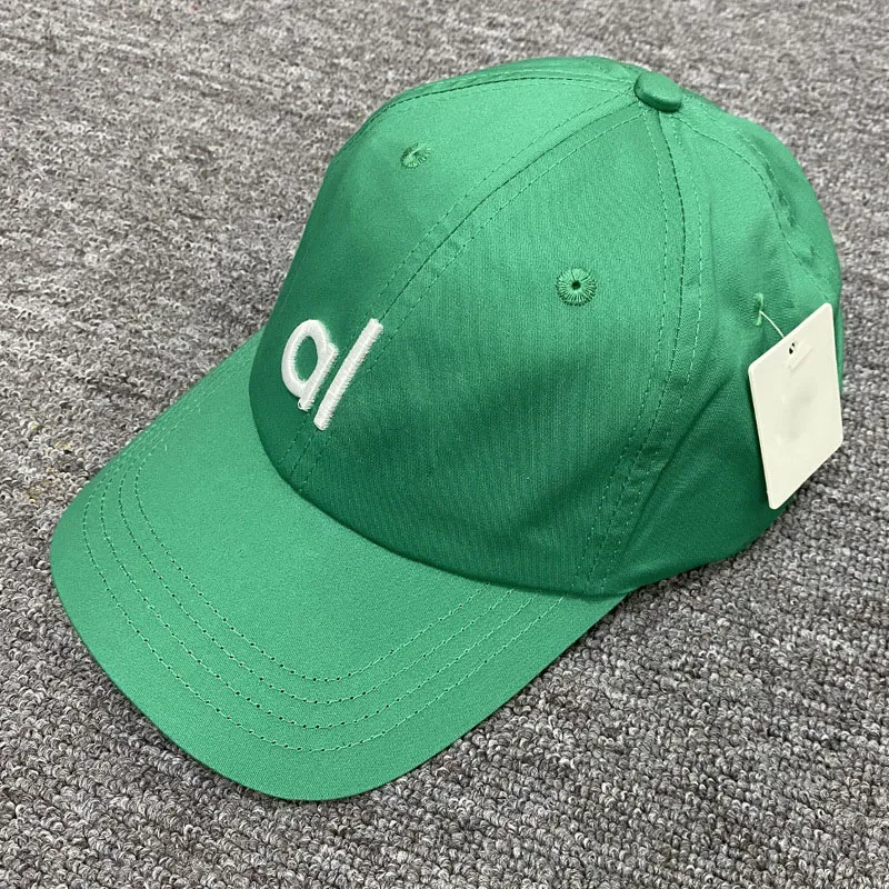 Versatile Baseball Cap Solid Color Letter Embroidered Yoga Designer Hat Spring/Summer Breathable Sunshade Trucker Hats_voghion.com