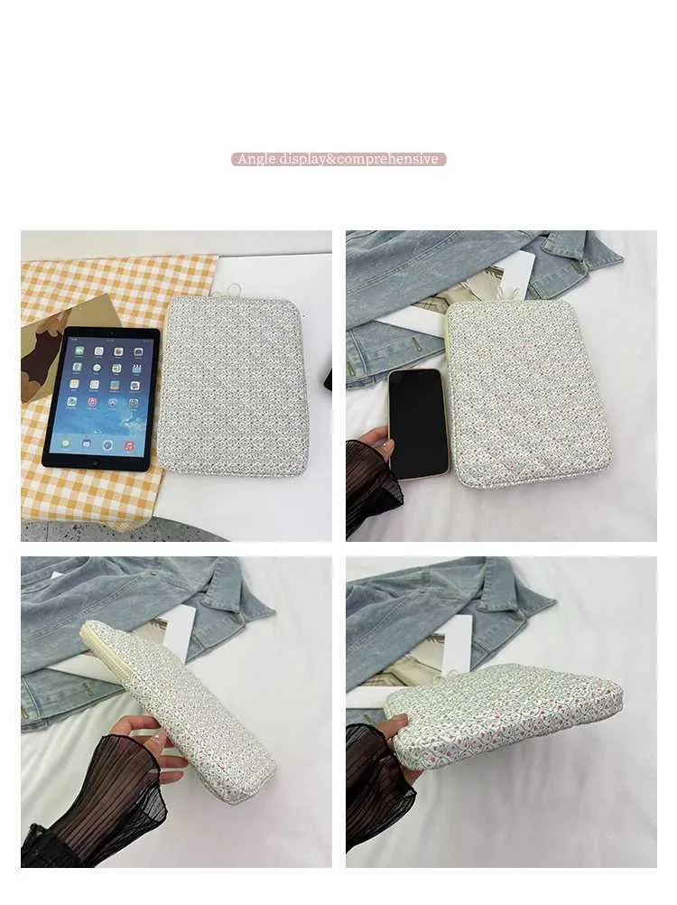 Borsa a traliccio per laptop, tablet, modello di stampa, 3 pollici, 5 pollici, custodia morbida per notebook, libro, Air_voghion.com