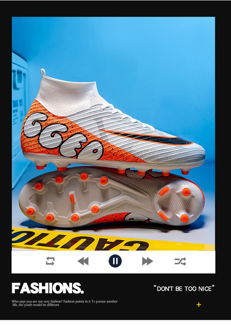 Neuer High-Top-Fußball für Männer, Erwachsene, Studenten, Jugendliche, Wettkampftraining im Freien, rutschfest und_voghion.com